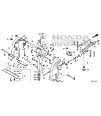 Srve0255E: A     F-10 Кронштейн транца / Поворотный корпус