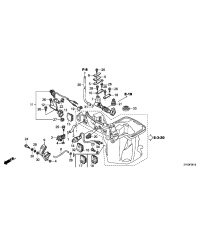 F-08-10 Масляный картер / Переключающий вал (Рычаг Specification)