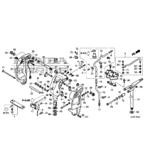 F-10 Кронштейн транца / Поворотный корпус