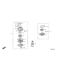 Водяной насос, установочный комплект / Соединение выхлопного шланга (1)