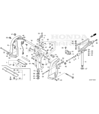 F-10 Кронштейн транца / Поворотный корпус