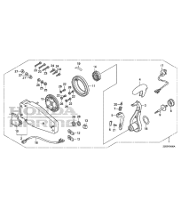 Fop-4-5 Flush Type Дистанционное управление монтаж сверху (левый)