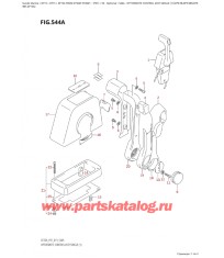 544A - Дистанционное управление в сборе, одинарное (1) (Df9.9B, Df9.9Br, Df9.