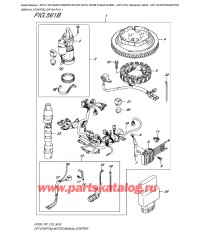 561B - Опции: электростартер (ручной Стартер) (Df15A P01)