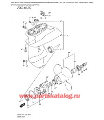407C - Картер коробки передач (4 Blade) (Df15At) (Df20A) (Df20Ar) (Df20At) (Df20Ath)