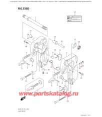 335D - Кронштейн транца (Df9.9Bt, Df9.9Bth, Df15At, Df20At, Df20Ath)