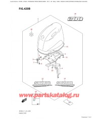 420B - Крышка двигателя (капот) ( (Df200At, Df200Az) : (021, 022, 023) )