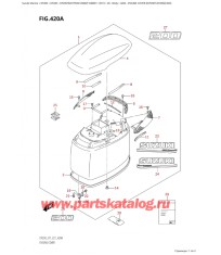 420A - Крышка двигателя (капот) ( (Df200T, Df200Z) : 020)