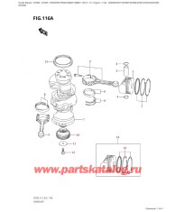 116A - Коленвал (Df200T, Df200Z, Df225T, Df225Z, Df250T,