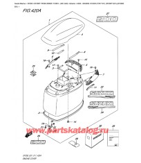 420A - Крышка двигателя (капот) (для моделей черного цвета (матовый)) (Df200T E01), (Df200Z E01)