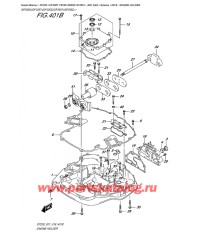 401B - Основание двигателя (Df200Z) (Df225T) (Df225Z) (Df250T) (Df250Z)