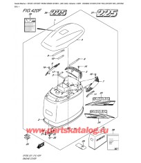 420F - Крышка двигателя (капот) (для моделей белого цвета) (Df225T E01), (Df225Z E01)