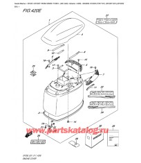 420E - Крышка двигателя (капот) (для моделей черного цвета (матовый)) (Df225T E01), (Df225Z E01)