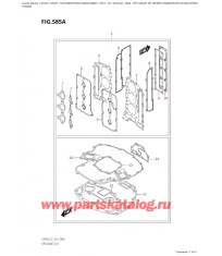 585A - Опции: комплект прокладок (Df200T, Df200Z, Df225T, Df225Z, Df250T,