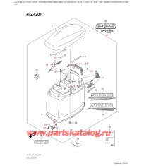 420F - Крышка двигателя (капот) ( (Df225T, Df225Z) : 022)