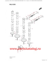 121D - Распределительный вал ( (Df225T, Df225Z) : (022, 023) )