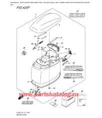 420F - Крышка двигателя (капот) (для моделей белого цвета) (Df225T E01), (Df225Z E01)