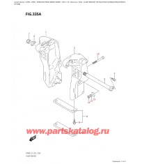 335A - Кронштейн транца (Df70A, Df70Ath, Df80A, Df90A, Df90Ath,