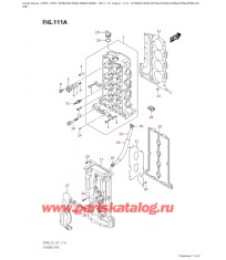 111A - Головка блока цилиндра ( (Df70A, Df70Ath, Df80A, Df90A, Df90Ath) : 020)