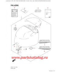 420G - Крышка двигателя (капот) ( (Df90A, Df90Ath) : (021, 022, 023) )