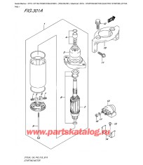 301A - Двигатель электростартера (Электростартер) (Dt15A P40)