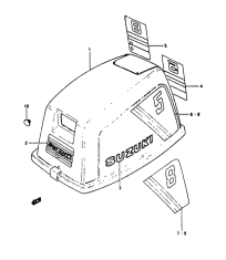 Крышка двигателя (капот) 2 model vz