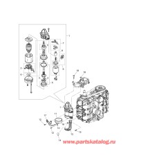 Fig.08 Электрические части (двигатель стартера)