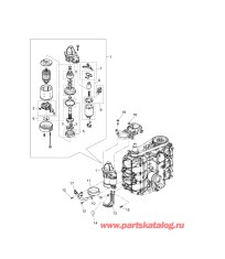 Fig.08 Электрические части (двигатель стартера)