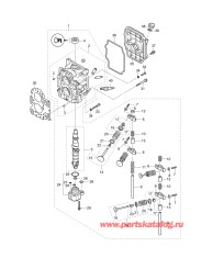 Fig.03 Головка блока цилиндра / Масляный насос