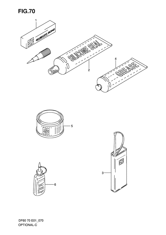 Suzuki DF70TLK3(E1) K3 / Опции 