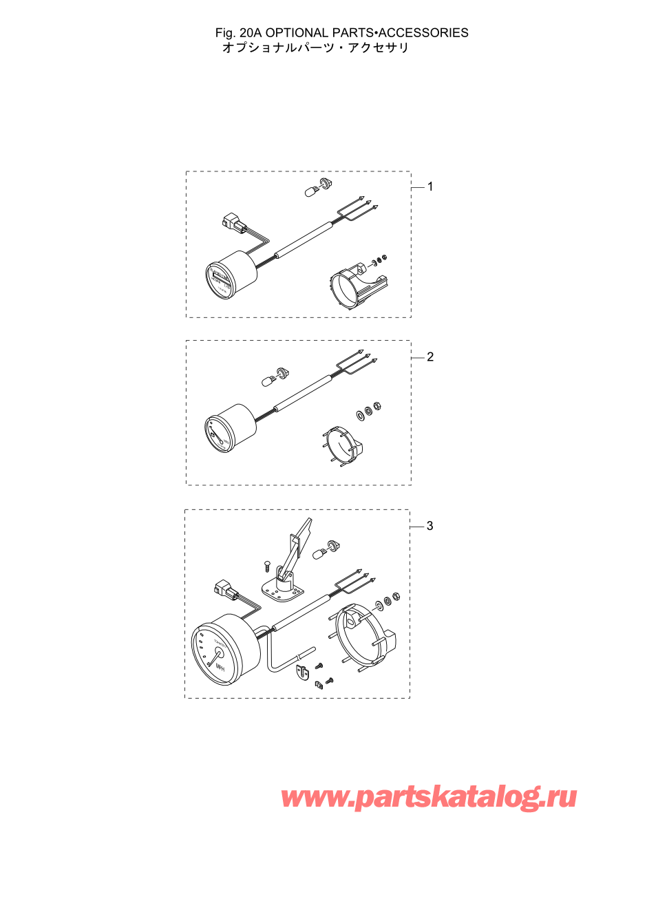 Tohatsu M-25H (002-21025-0AE) / Fig-20a Дополнительные опции (2) 