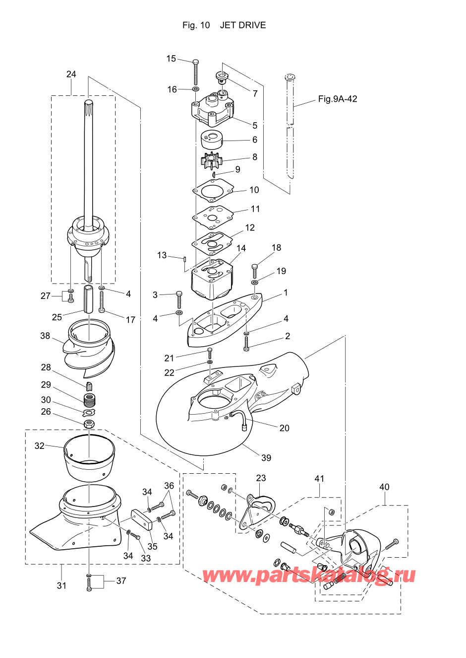 Tohatsu M-30H (002-21025-A) / Fig-10 Jet Drive 