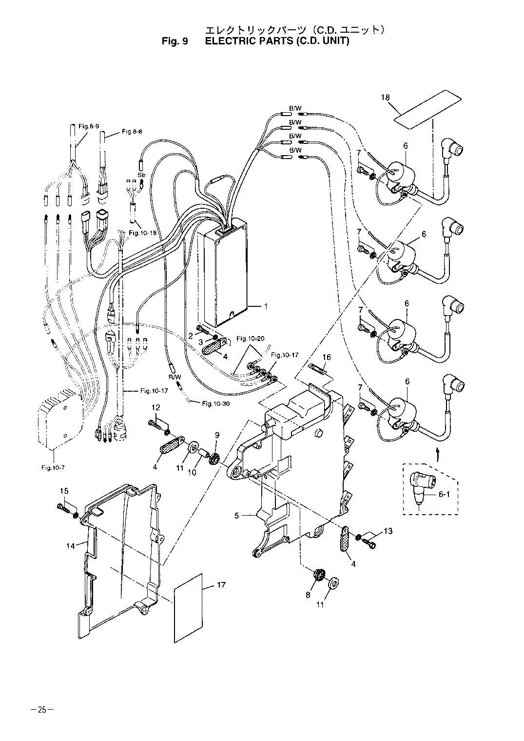 tohatsu   M120A2 00221037-3 / Электрические части Блок управления C.D. 