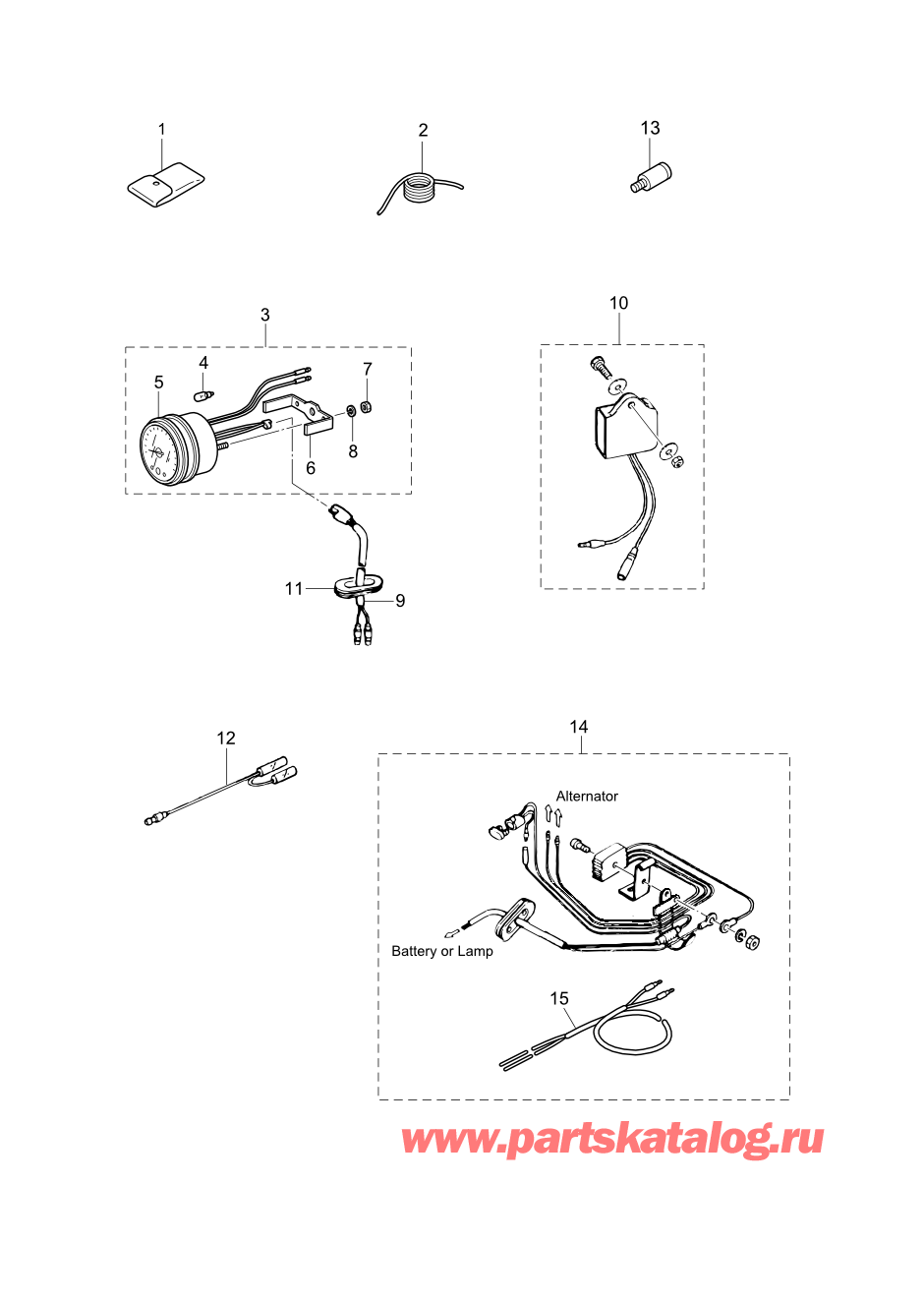 Tohatsu M15D2 (:002-21043-0AF) / Fig.19 Дополнительные опции / Аксессуары 