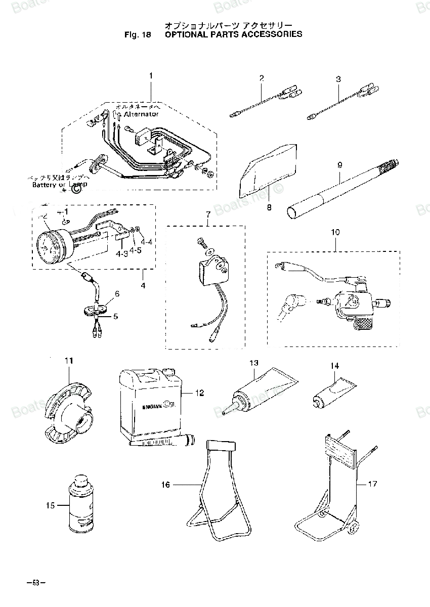 tohatsu   M15D2  / Дополнительные опции 