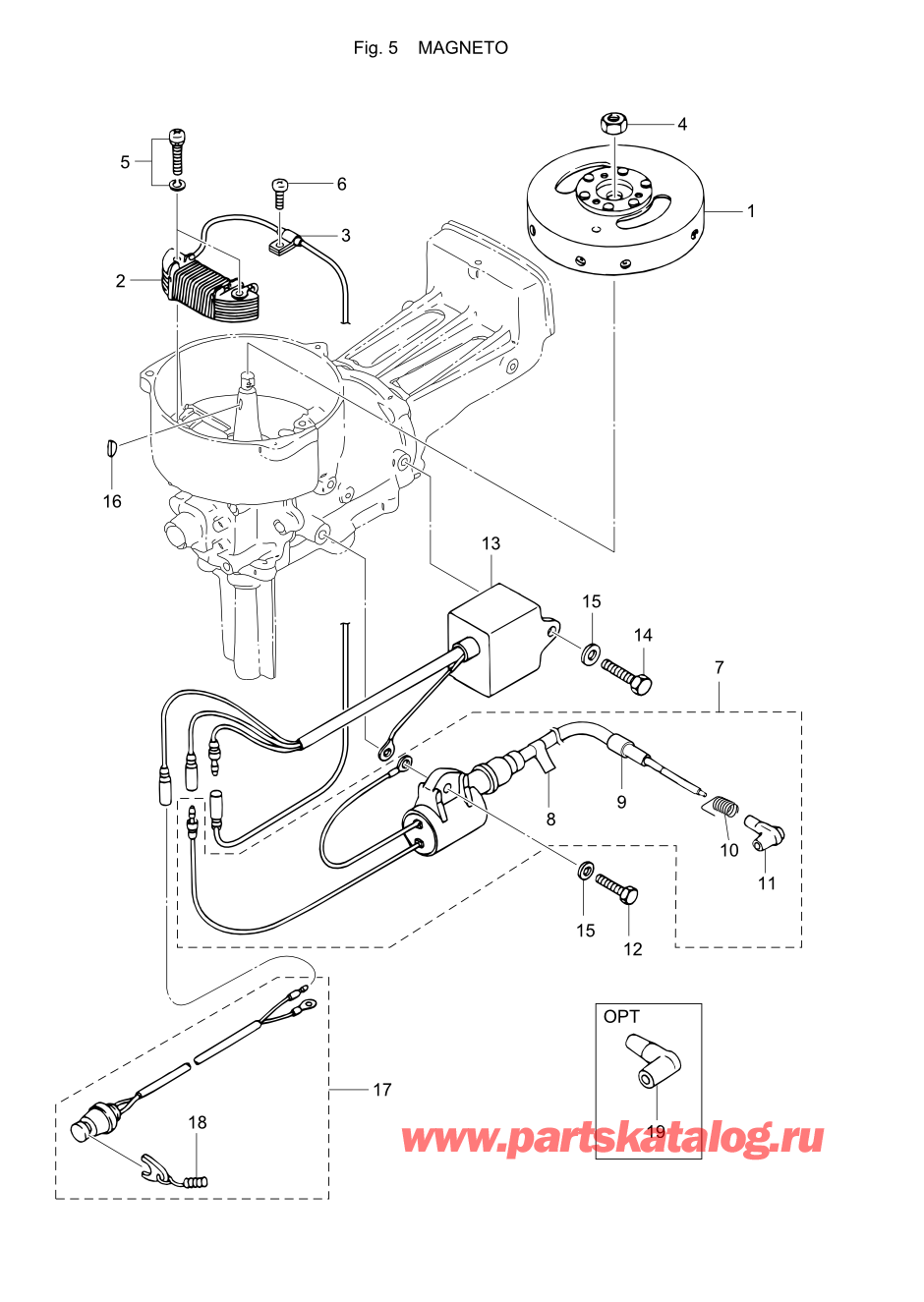 Tohatsu M2.5A2 (002-21040-8) / Fig.05 Магнето 