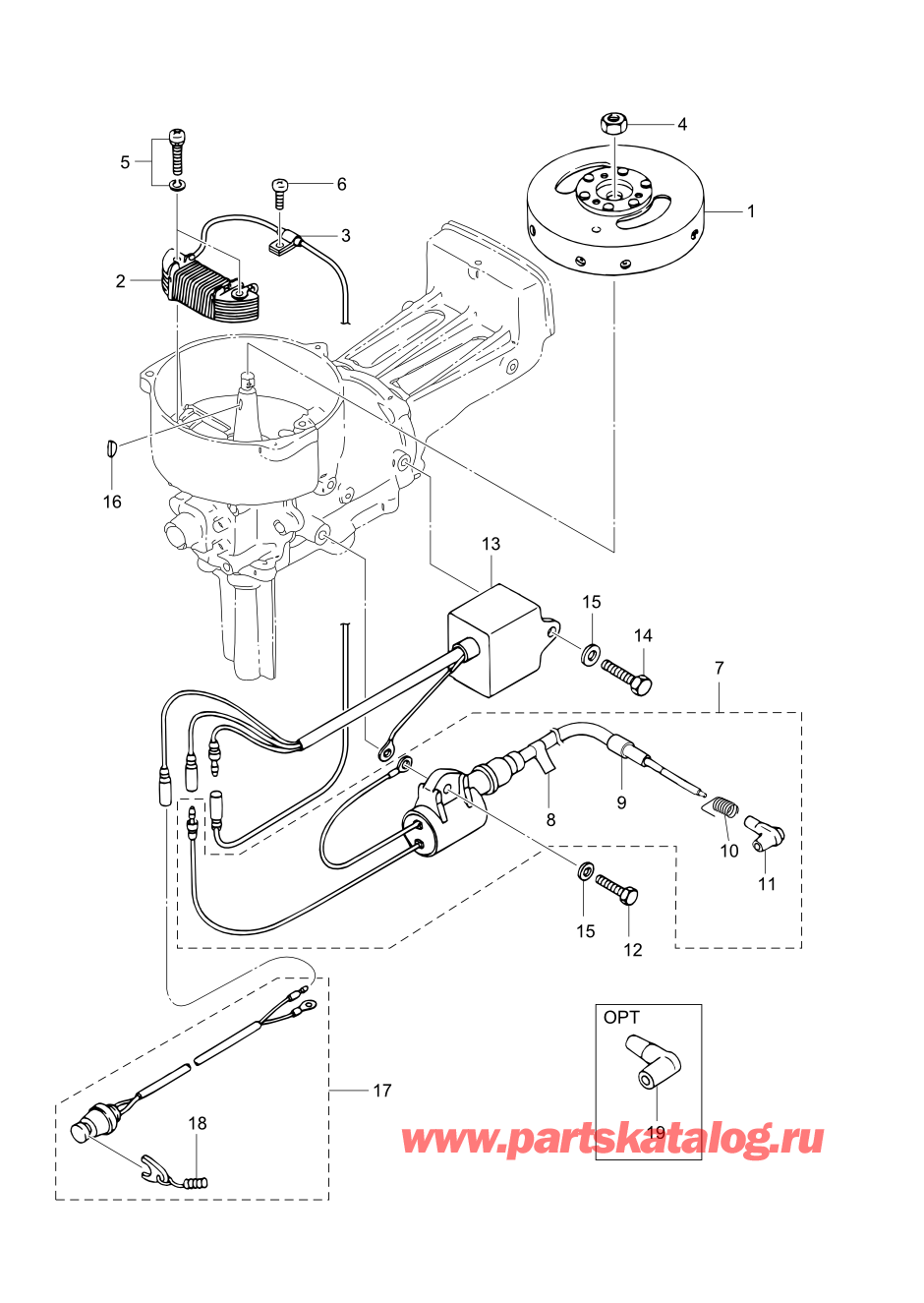 Tohatsu M2.5A2 (002-21040-0AF) / Fig.05 Магнето 