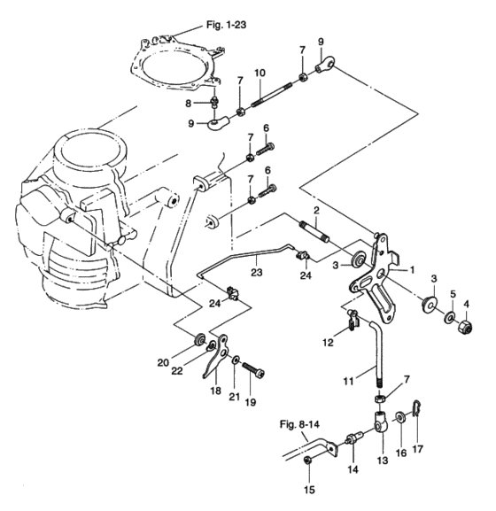 tohatsu   M30A4 00221025-5 / Дроссель mechanism 