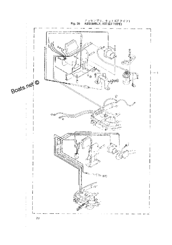 Tohatsu M40C (00221030-4) / Assembly, kit (ef type) 