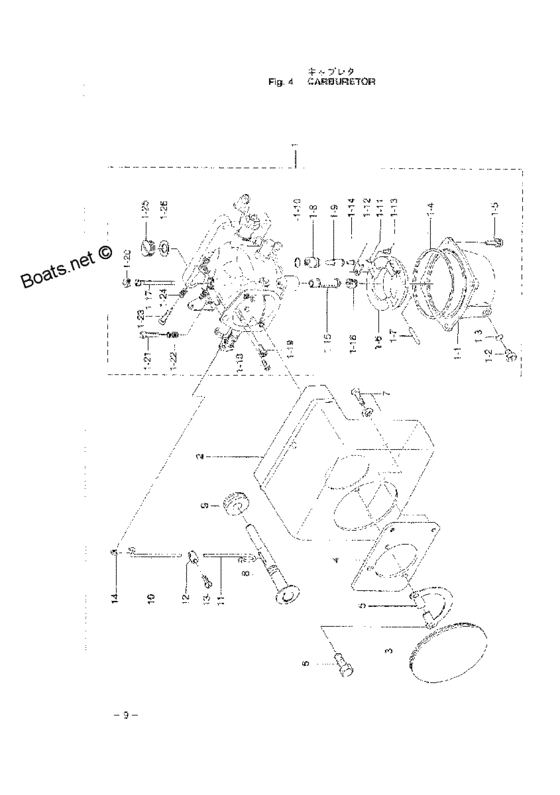 Tohatsu M40C (00221030-4) / Карбюратор 