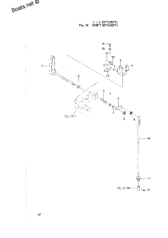 Tohatsu M40C (00221030-4) / Переключатель (epto-ept) 