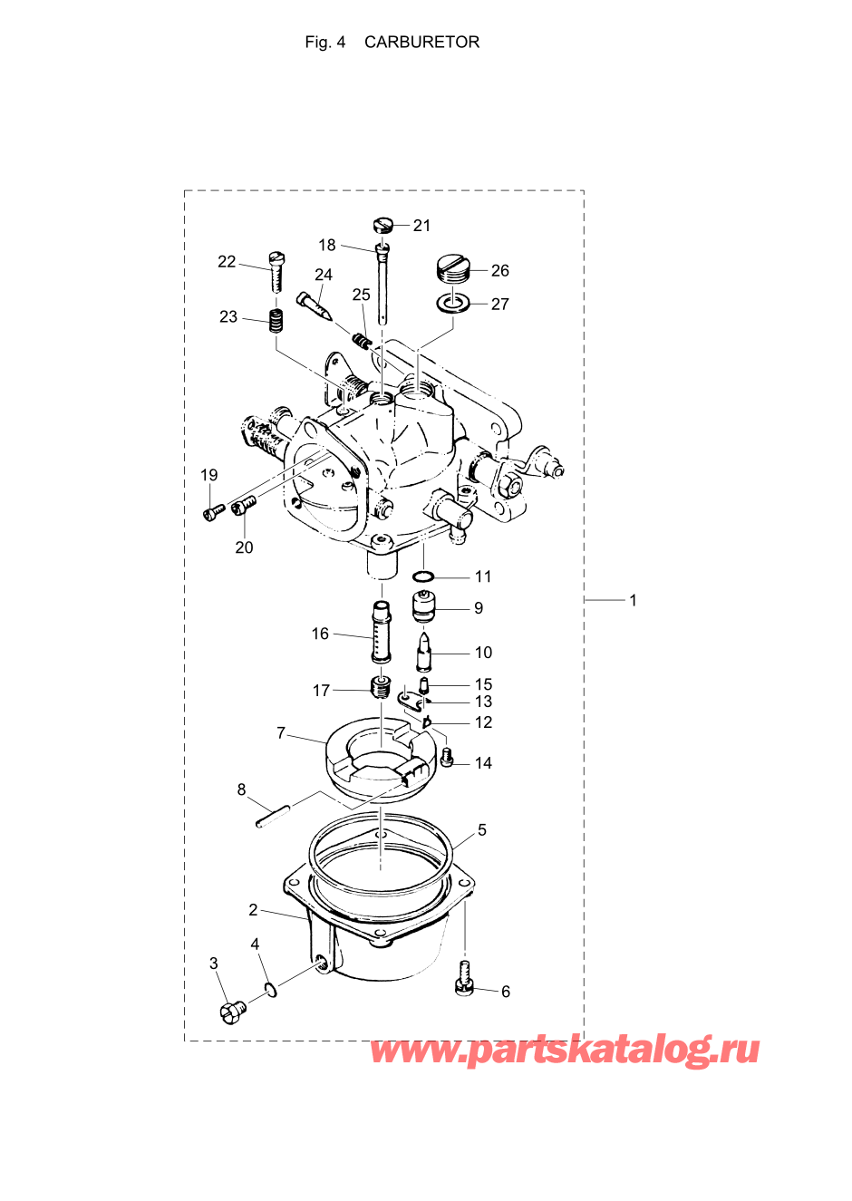 Tohatsu M40C (002-21035-7) / Fig.04 Карбюратор 