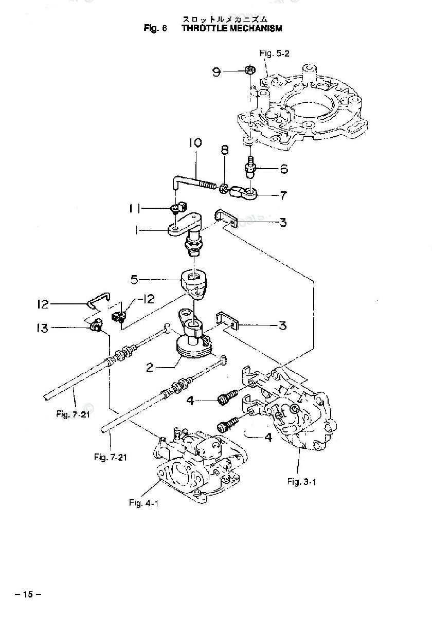 tohatsu   M6B 00221030-5 / Дроссель Mechanism 