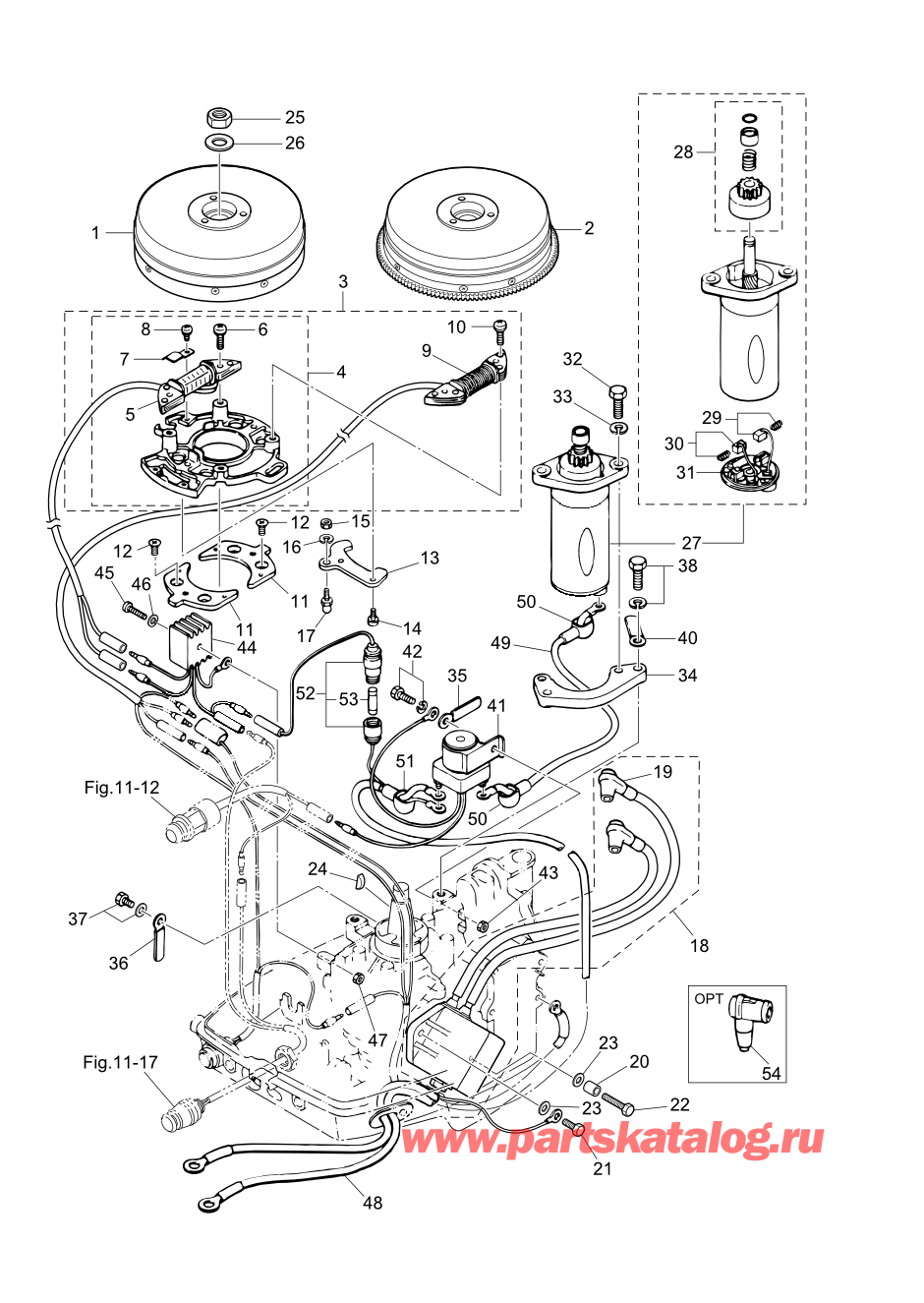 Tohatsu M6B (002-21030-0AK) / Fig.06 Магнето / Электрические части 