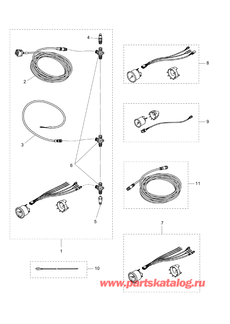 Tohatsu MFS100A (002-21059-0BX) / Fig.21 Дополнительные опции (1) 