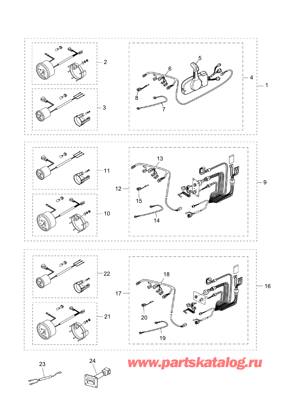 Tohatsu MFS100A (002-21059-0BX) / Fig.22 Комплект оснащения 