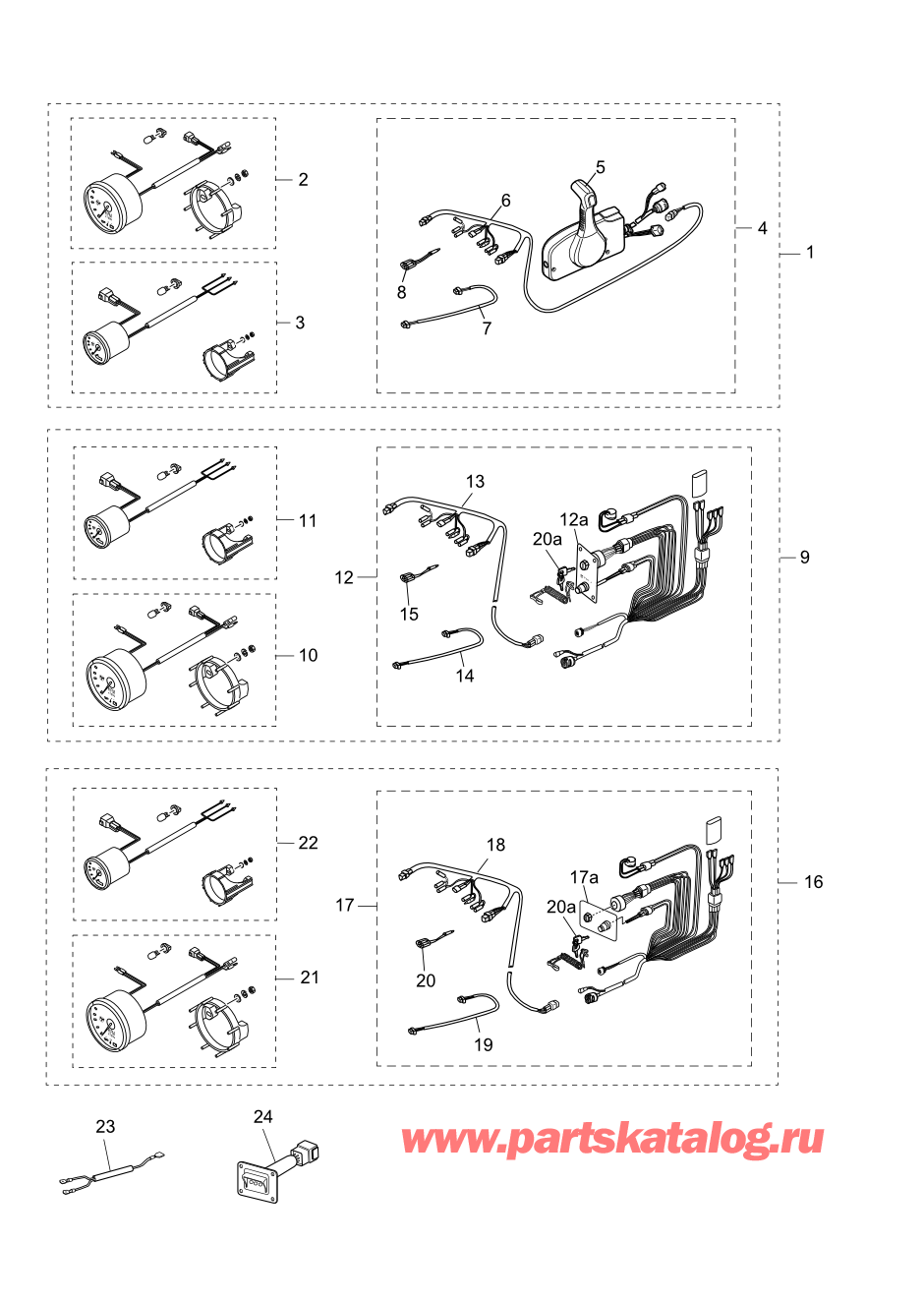 Tohatsu MFS100A (002-21059-1BA) / Fig.22 Комплект оснащения 