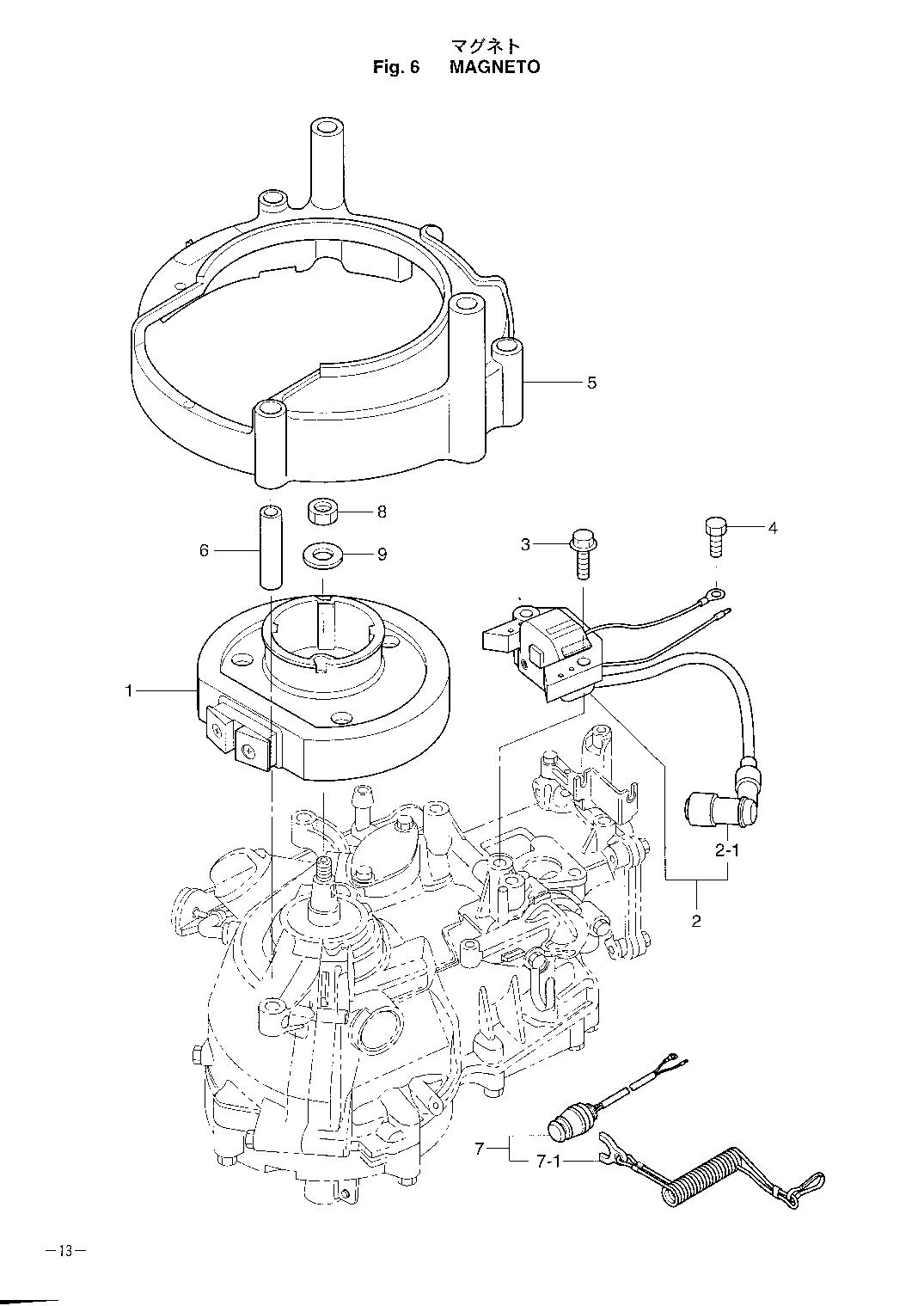 tohatsu   MFS2.5A 00221052-0 / Магнето 