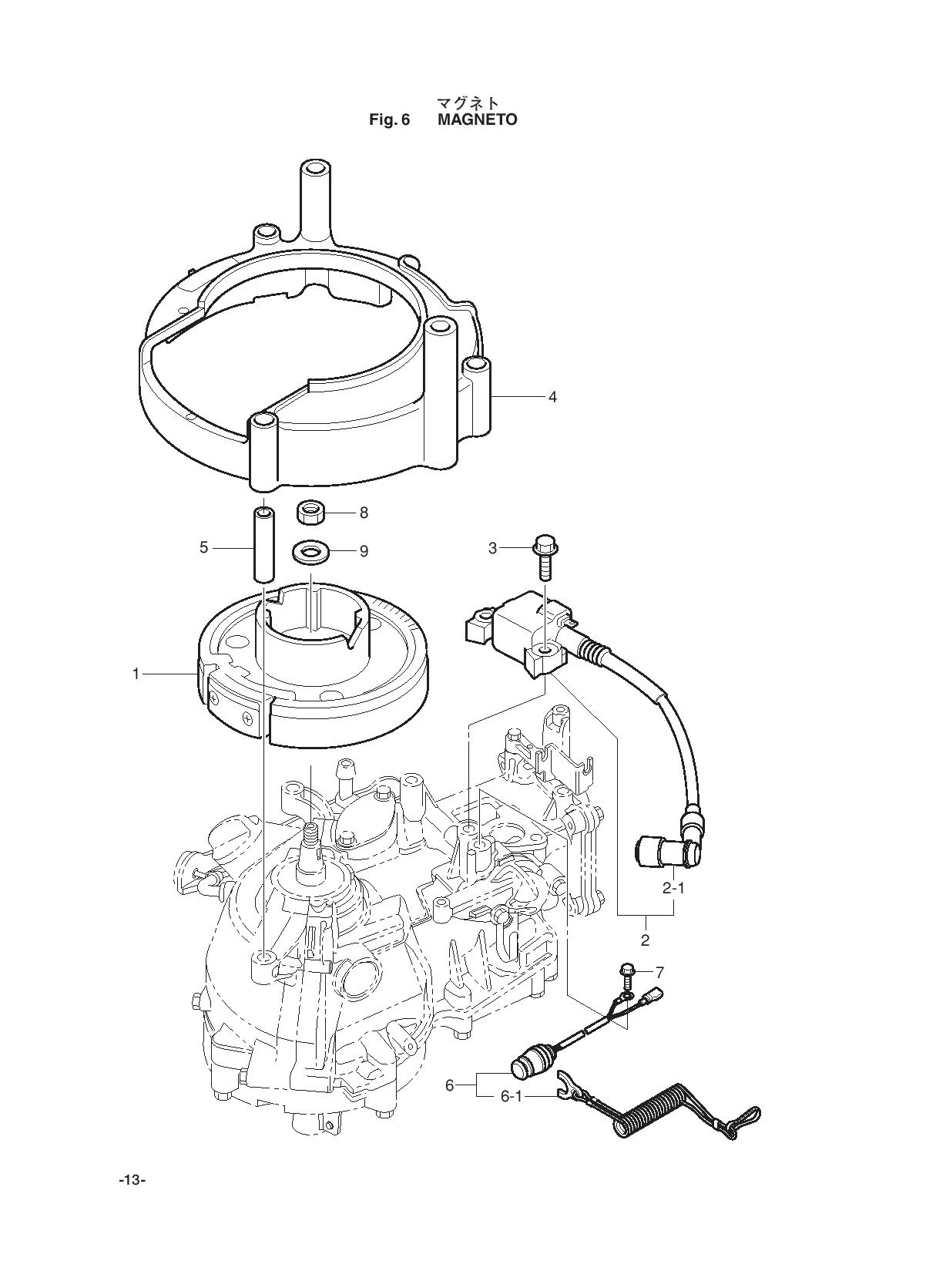 tohatsu   MFS2.5B 00221052-1 / Магнето 