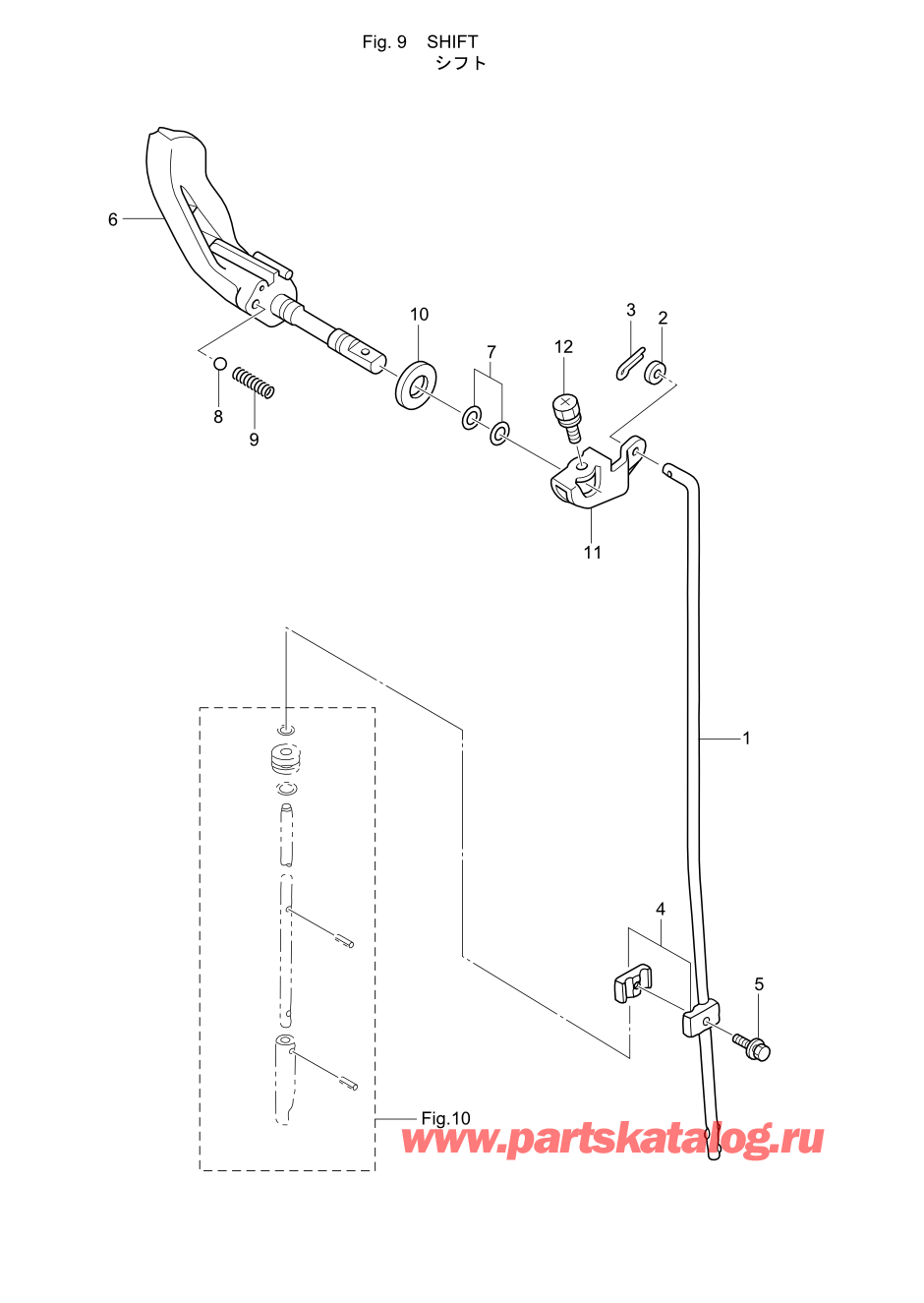 Tohatsu MFS2.5B (002-21052-6) / Fig.09 Переключатель 